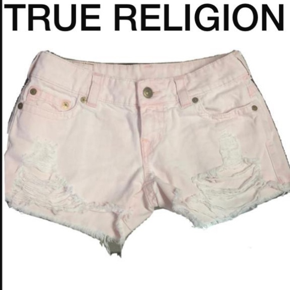 true religion ripped shorts sz 29 like new